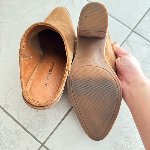 Lucky Brand - Suede Mule Heels - Picture 2 of 3